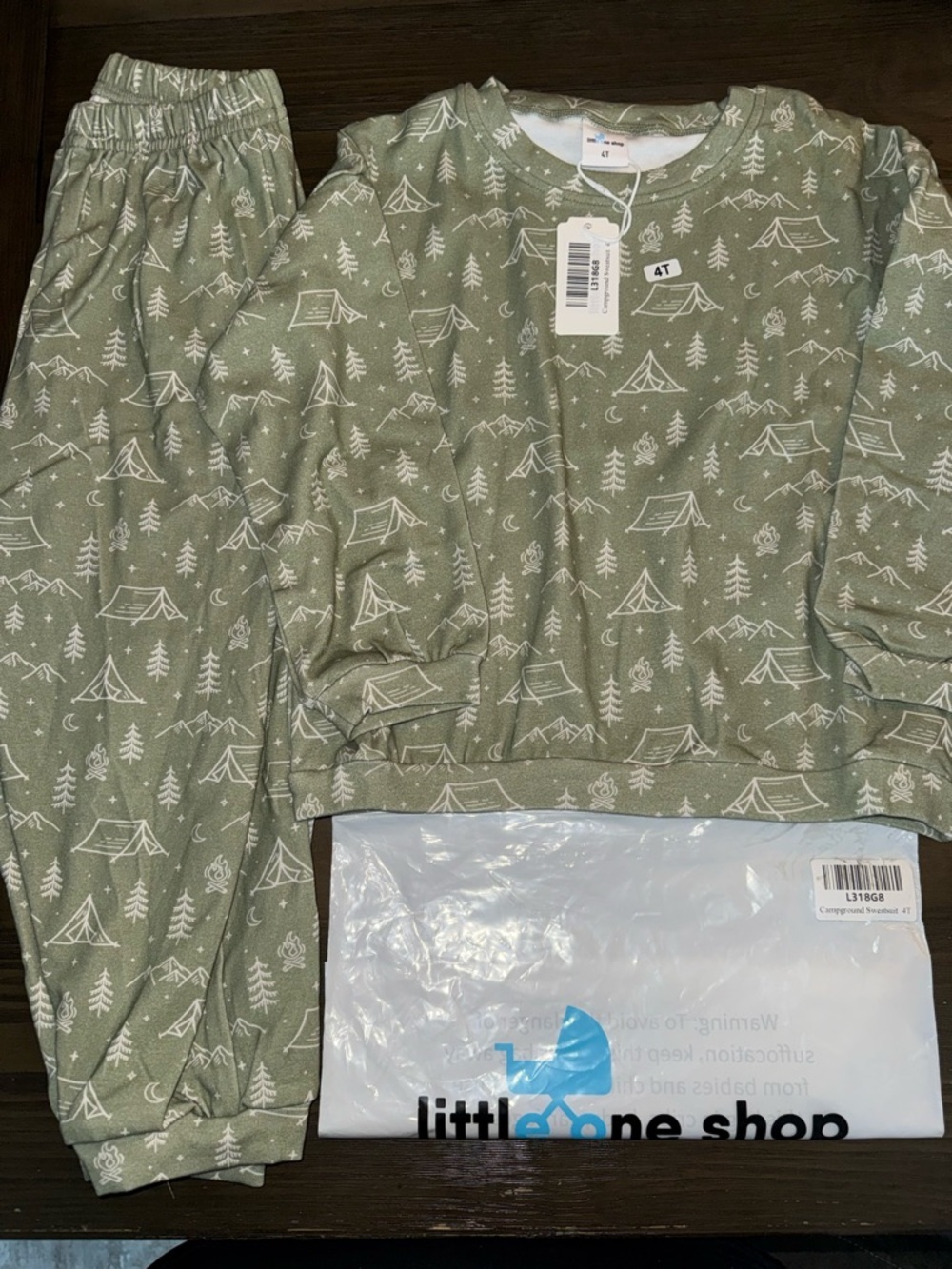 Little One Shop Campground Sweatsuit